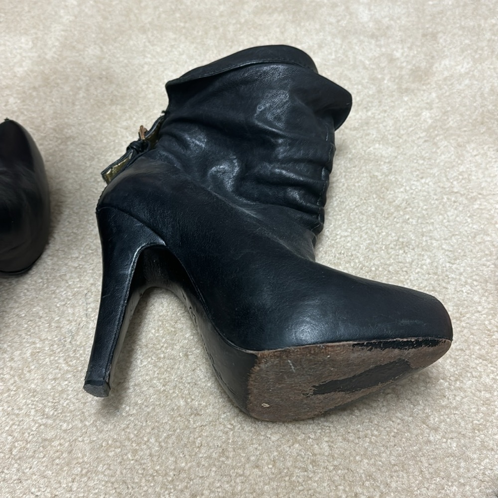 Essential Black Leather Booties - image 4